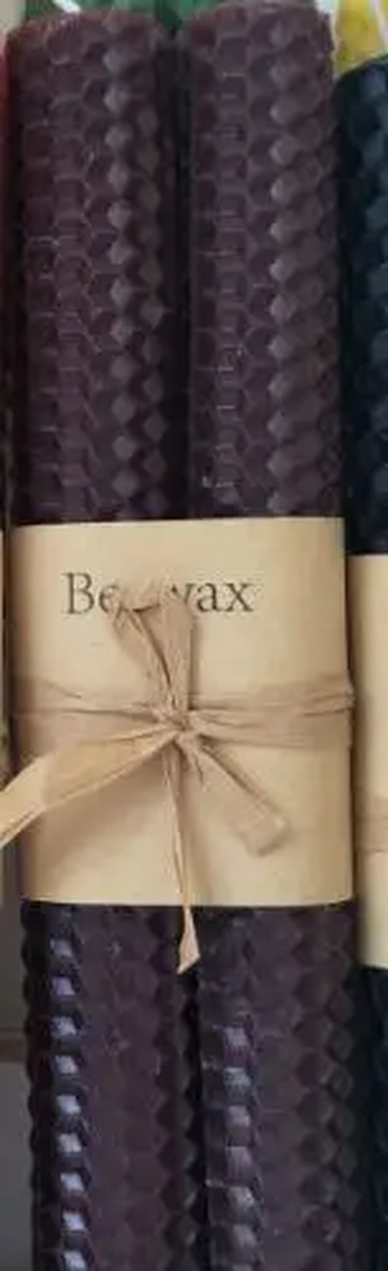Honeycomb Candle Long Rod Candle Beeswax Cylinder Candle 2.2X20Cm