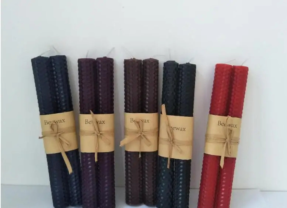 Honeycomb Candle Long Rod Candle Beeswax Cylinder Candle 2.2X20Cm